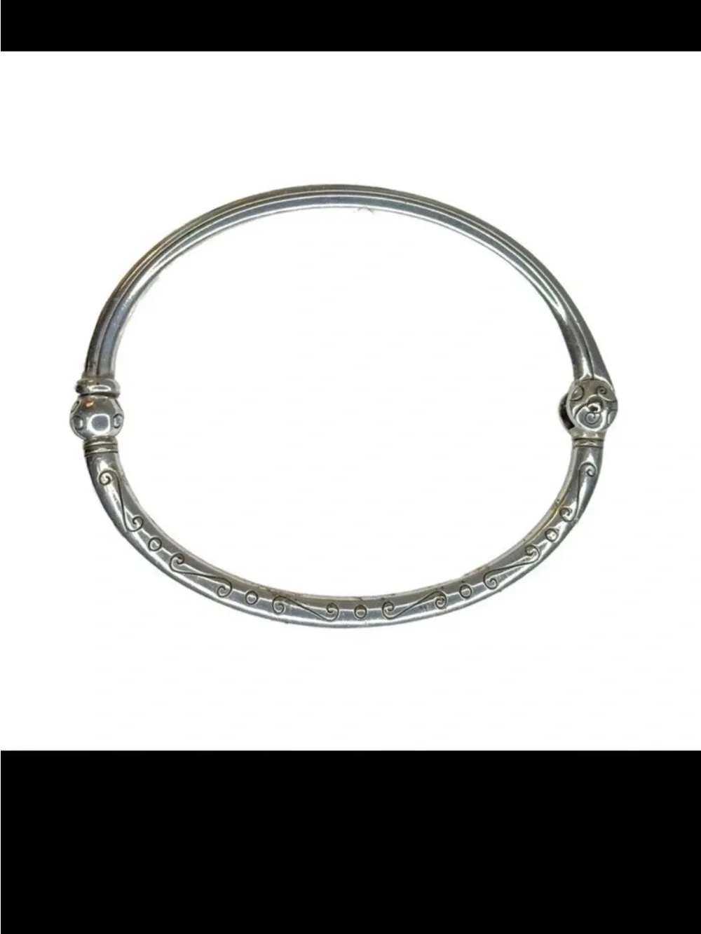 NWOT Brighton Best seller Silver Scrolled Bangle Bracelet